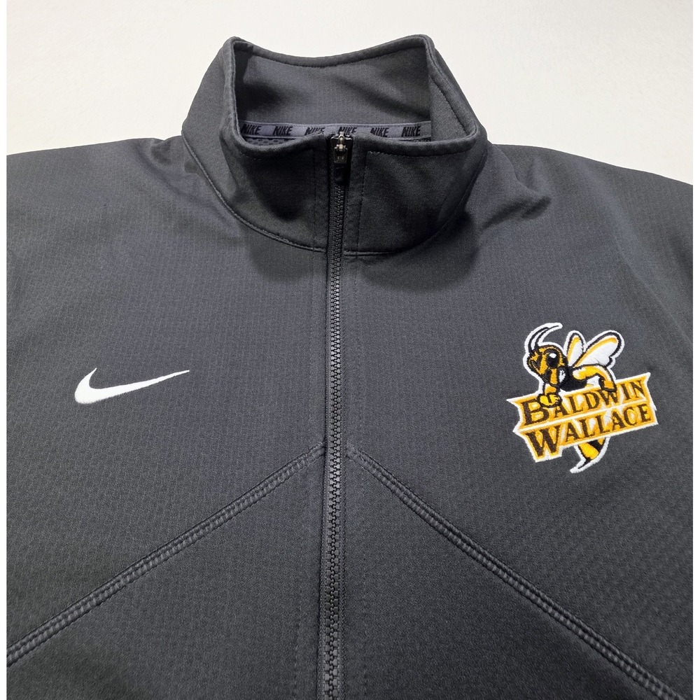 Nike Baldwin Wallace Yellow Jackets Mens L 1/4 Zip LIMITED USE Pullover Sweater